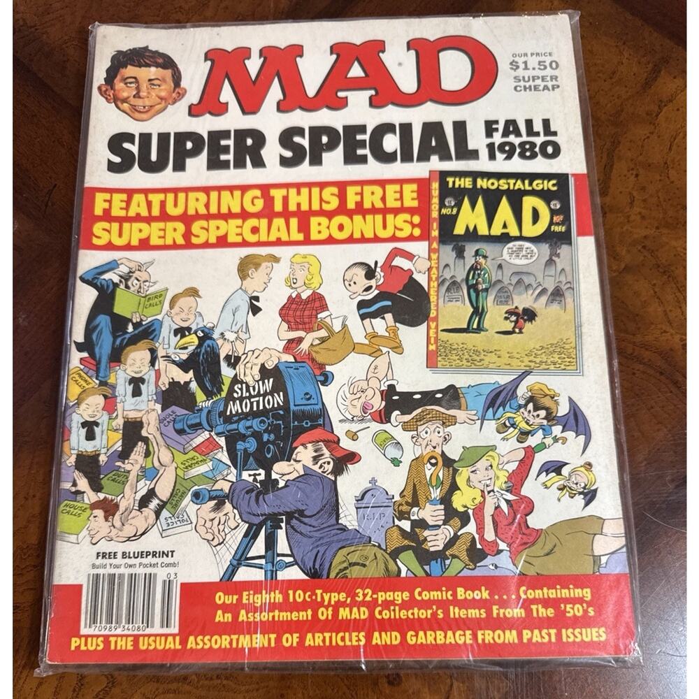 Mad Super Special Magazine Fall 1980 #32‎ w/ The Nostalgic Mad # 8 - Picture 2 of 16